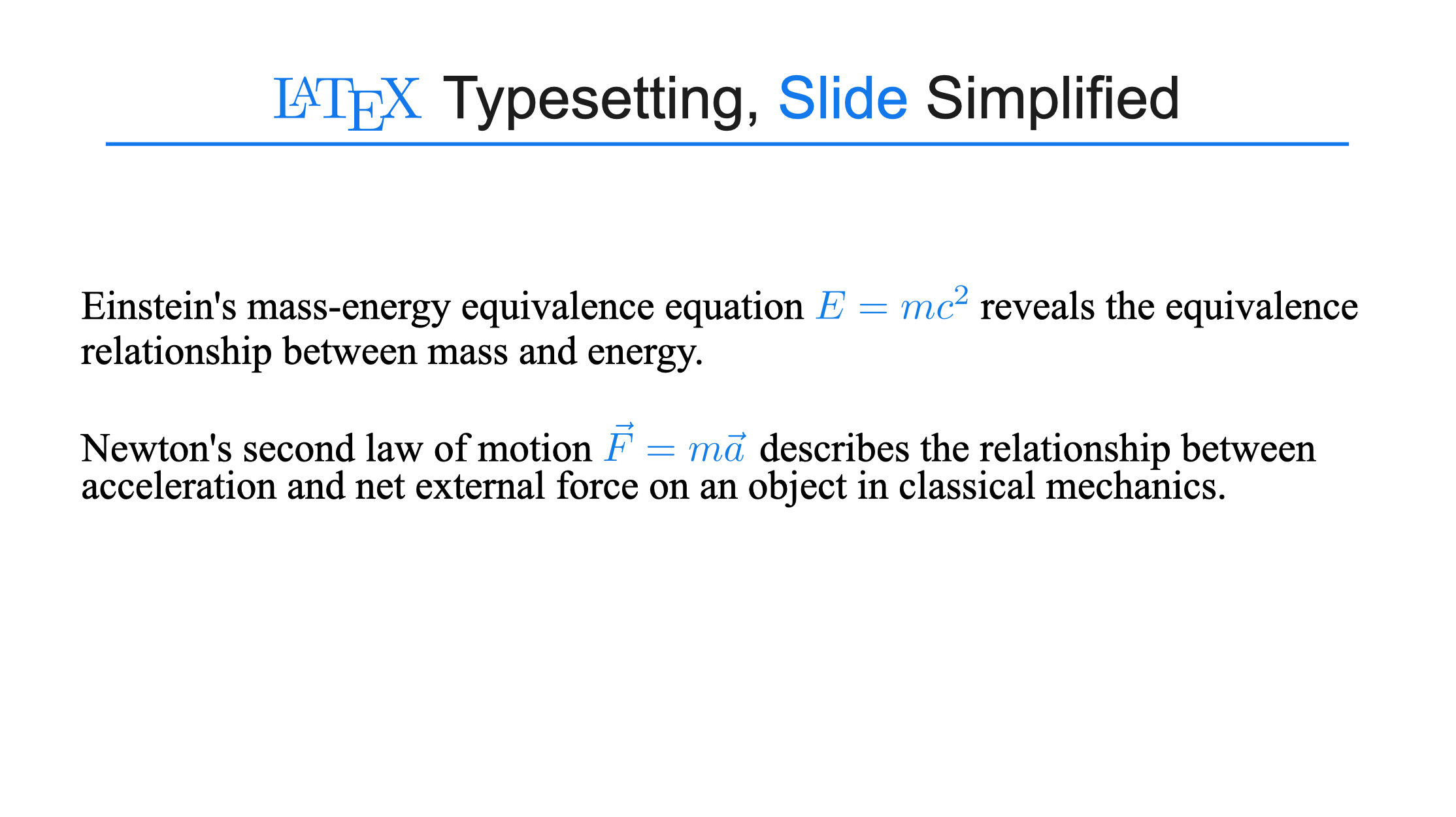 Insert Formula Inline